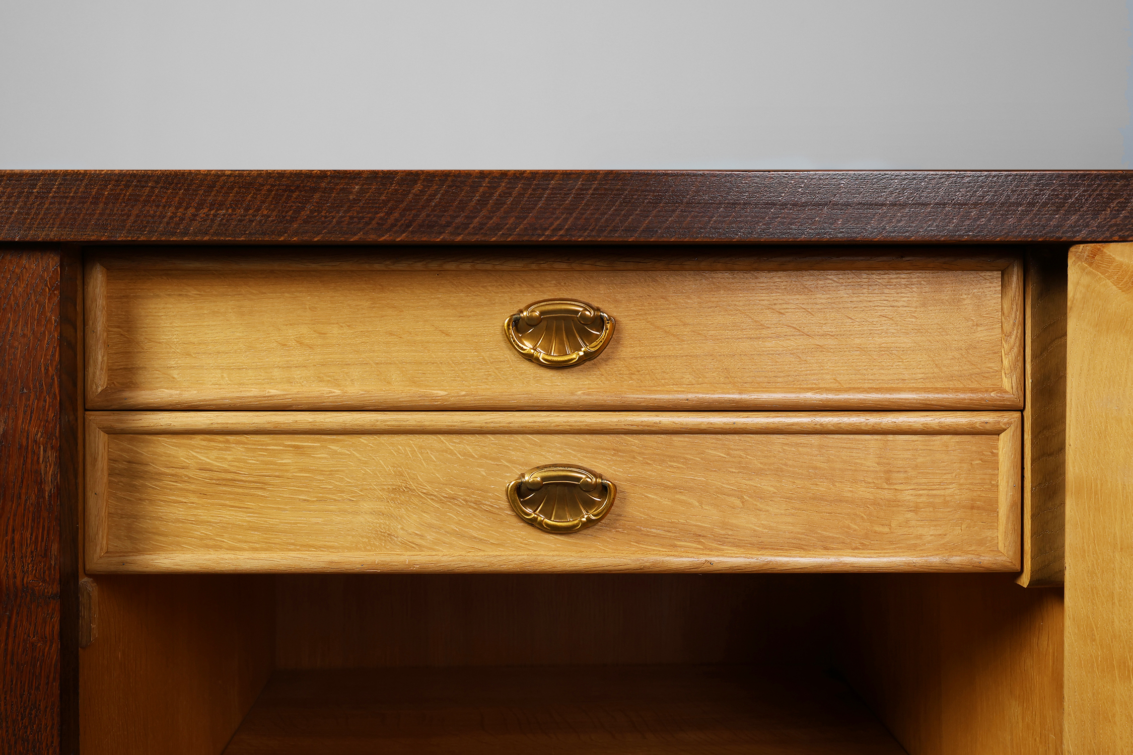French Art Deco Oak Sideboard by Jacques Klein, circa 1925thumbnail